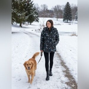 Authentic Moose Knuckles parka puffer coat down filled parka‎ digital camo print